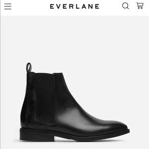 Everlane modern Chelsea riding boot black womens sz 8